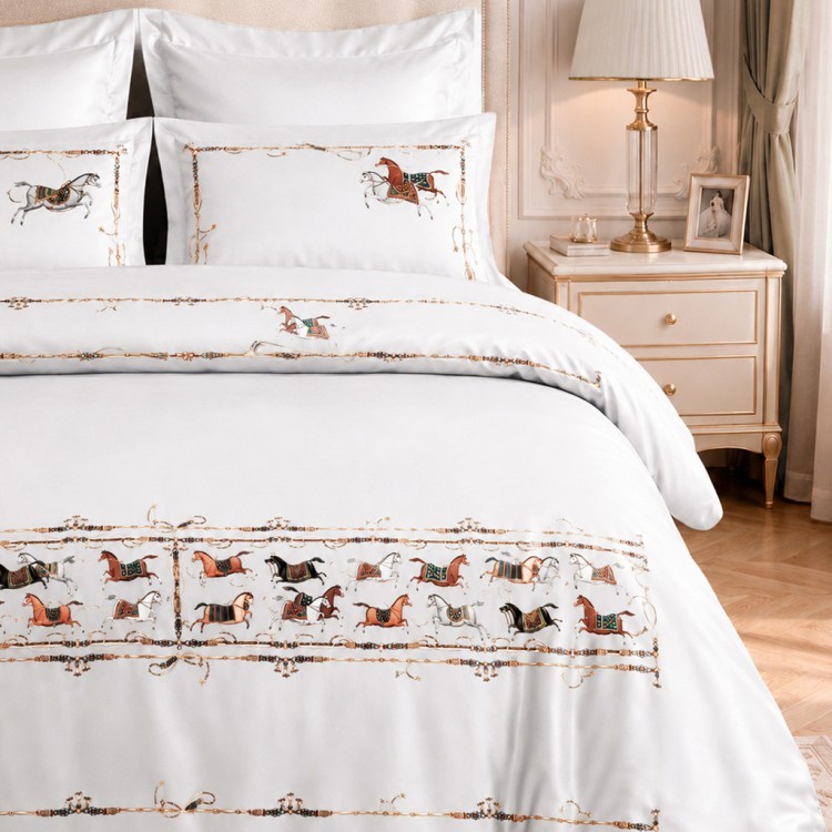 Кпб, king size, "passage"белый, сатин,хлопок 100%,п.240х260-1шт,пр.260х260-1шт,н.50х70-2шт/70х70-2шт Lefard (989-004-10)
