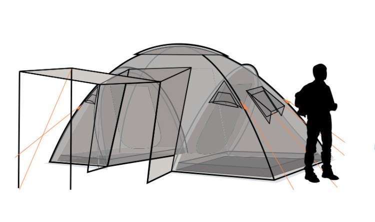 Палатка Canadian Camper Sana 4 plus royal (56883)