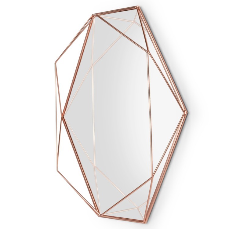 Зеркало prisma, 43х9х57 см, медь (52589)
