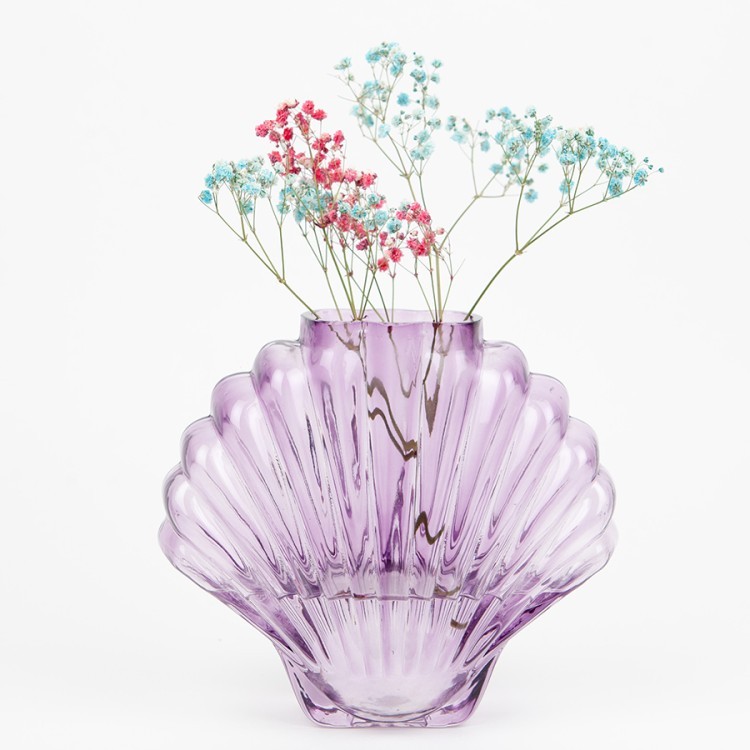 Ваза для цветов seashell, 18,5 см, лиловая (78574) Ваза для цветов seashell, 18,5 см, лиловая (78574)