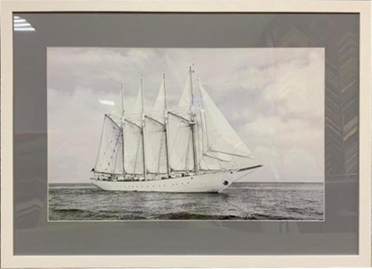 Постер "Корабли и яхты-3" 50*70 см, багет белый (TT-00007117)