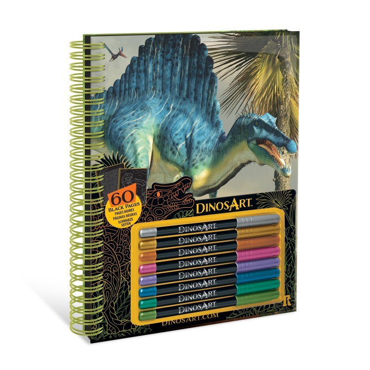 Серия Dino: Раскраска (60 черных скетч страниц, 8 гелеевых ручек) (15205_NSDA) Серия Dino: Раскраска (60 черных скетч страниц, 8 гелеевых ручек) (15205_NSDA)