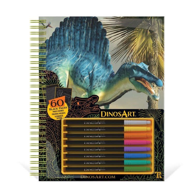 Серия Dino: Раскраска (60 черных скетч страниц, 8 гелеевых ручек) (15205_NSDA) Серия Dino: Раскраска (60 черных скетч страниц, 8 гелеевых ручек) (15205_NSDA)