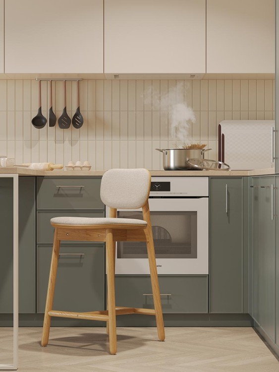 Стул полубарный saga, рогожка, бежевый (76417) Стул полубарный saga, рогожка, бежевый (76417)