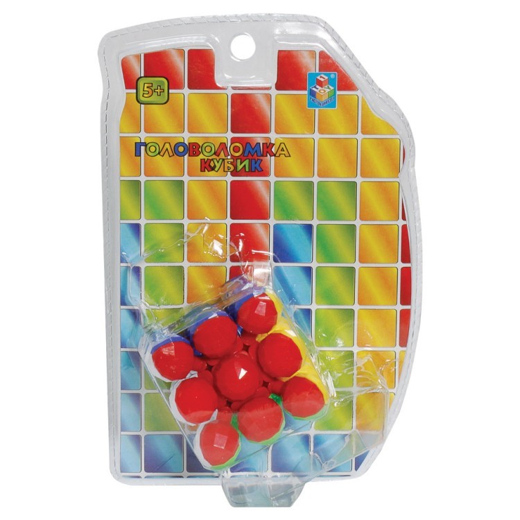 Головоломка 1TOY Кубик 3D 6 см Т57366 (2) (65598)