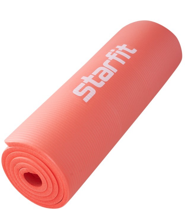 Коврик для йоги и фитнеса FM-301, NBR, 183x61x1,5 см, коралловый (1007338)