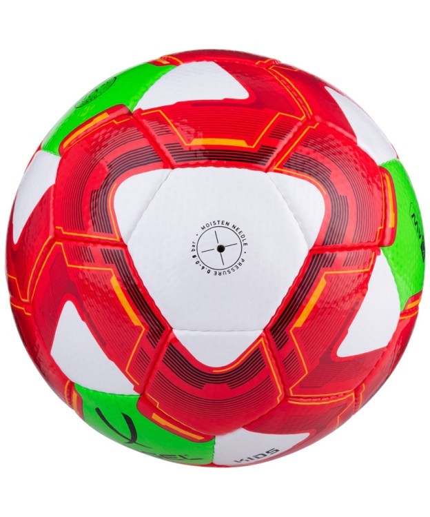 Мяч футбольный Kids, №4, белый/красный/зеленый (785147)