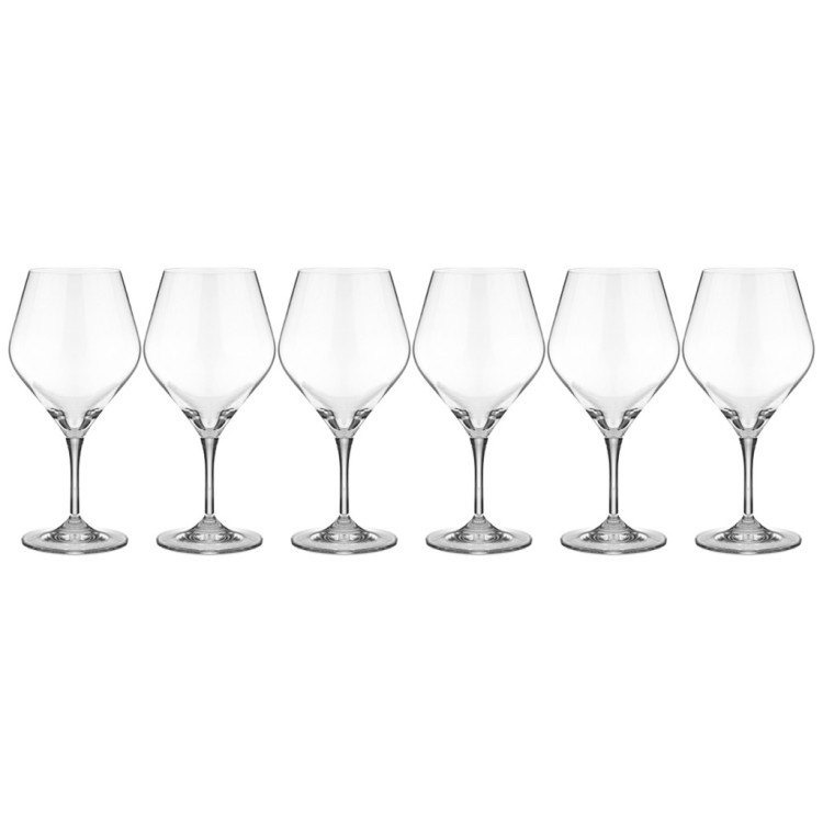 Набор бокалов для вина "gavia" из 6шт 400мл Crystal Bohemia (669-413)