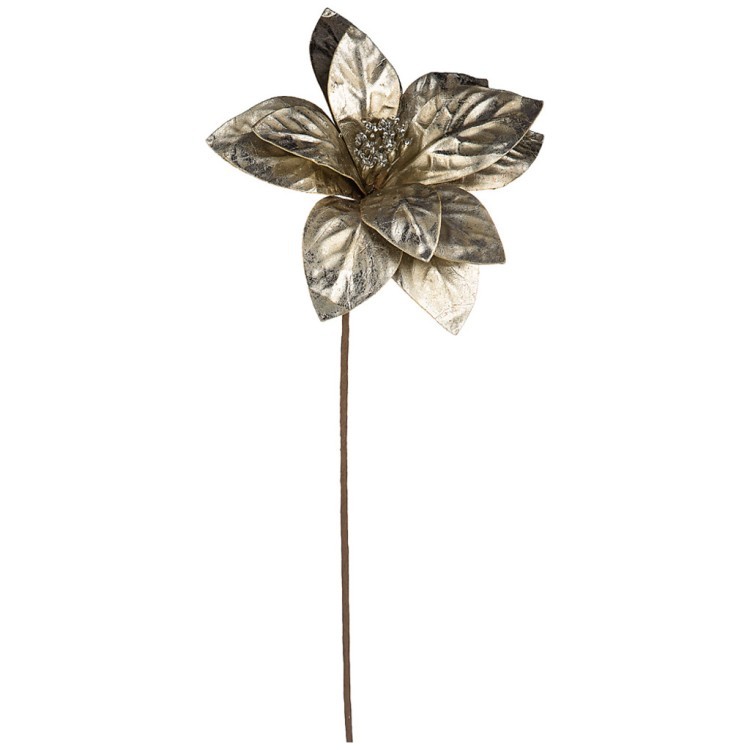 Цветок искусственный "пуансетия" высота=67 см без упаковки Lefard (237-105)
