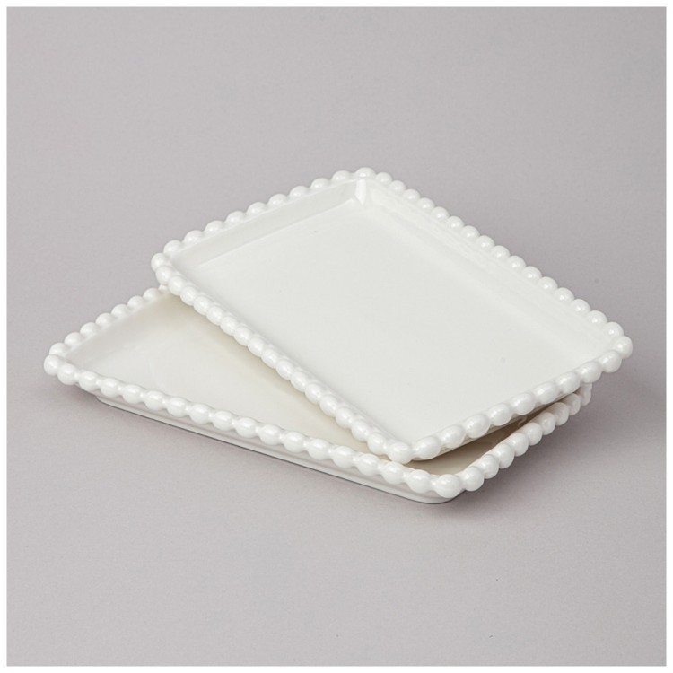 Набор блюд lefard "pearl" прямоуг. 2 шт. 20*12*2 см Lefard (761-099)