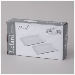 Набор блюд lefard "pearl" прямоуг. 2 шт. 20*12*2 см Lefard (761-099)