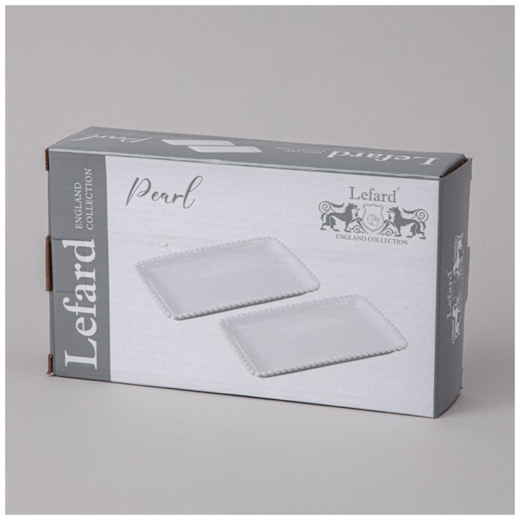 Набор блюд lefard "pearl" прямоуг. 2 шт. 20*12*2 см Lefard (761-099)
