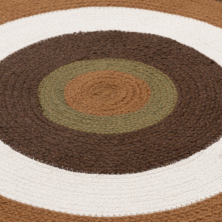 Ковер из хлопка target коричневого цвета из коллекции ethnic, D120 см (74489)