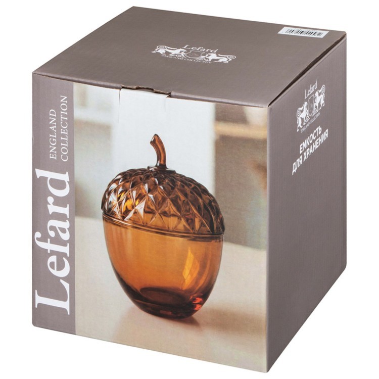 Емкость для хранения "желудь" 13,5*13,5*20 см/820 мл Lefard (355-458)