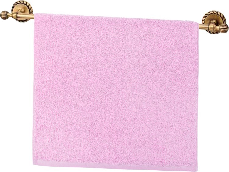 Полотенце махровое 90*50 см розовое,100% х\б SANTALINO (703-13126)