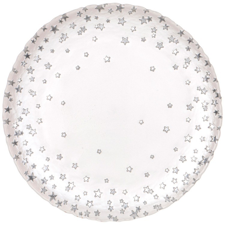 Тарелка "stars" white 28 см мал.уп.=6шт. Bronco (336-215)