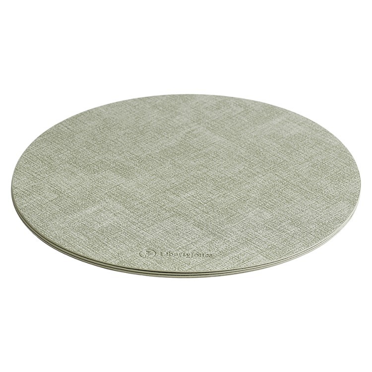 Набор из 4-х сервировочных салфеток leanera, D35 см, мятные (76985)