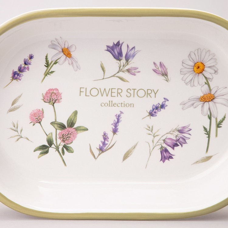 Блюдо-шубница agness "flower story" 28*17,5*4,5 см Agness (358-2190) Блюдо-шубница agness "flower story" 28*17,5*4,5 см Agness (358-2190)