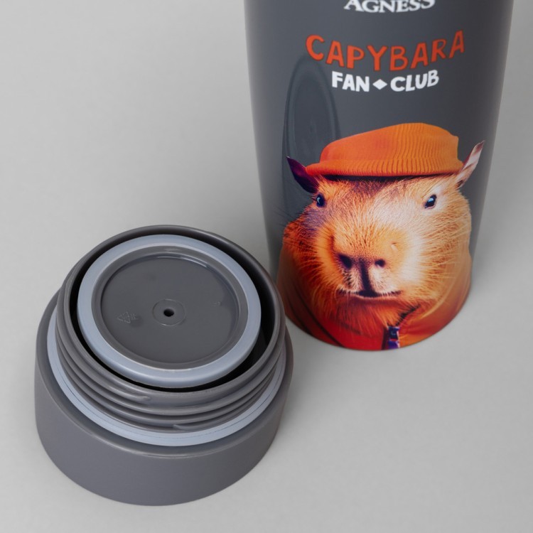 Термокружка agness "capybara" 360мл Agness (709-112)