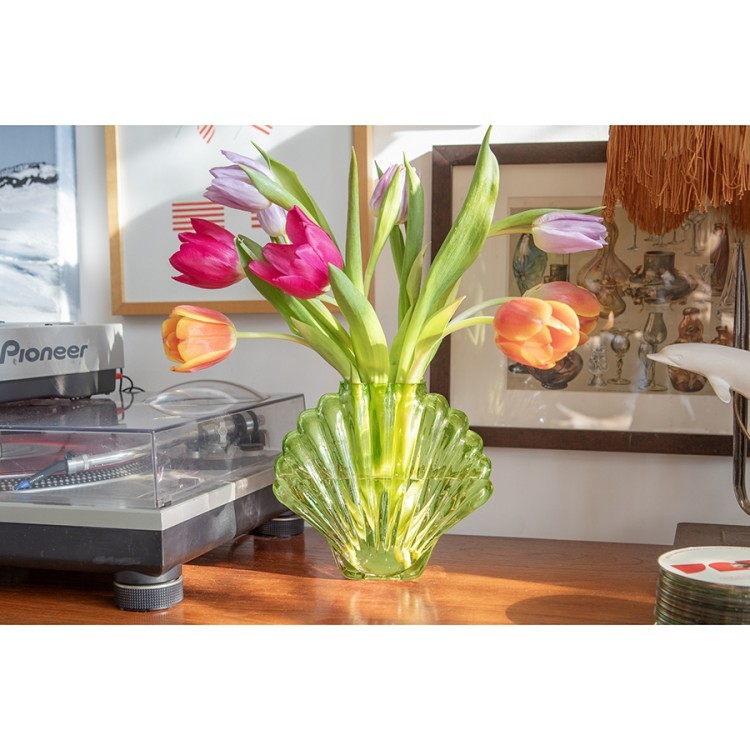 Ваза для цветов seashell, 18,5 см, зеленая (78573) Ваза для цветов seashell, 18,5 см, зеленая (78573)