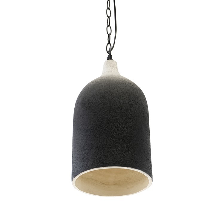 Светильник подвесной sustainable collection, D22х39 см, черный/белый (76552)