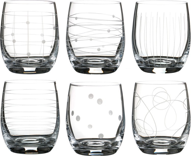 Набор стаканов из 6 шт. "виола микс" 300 мл высота=10 см Bohemia Crystal (674-419)