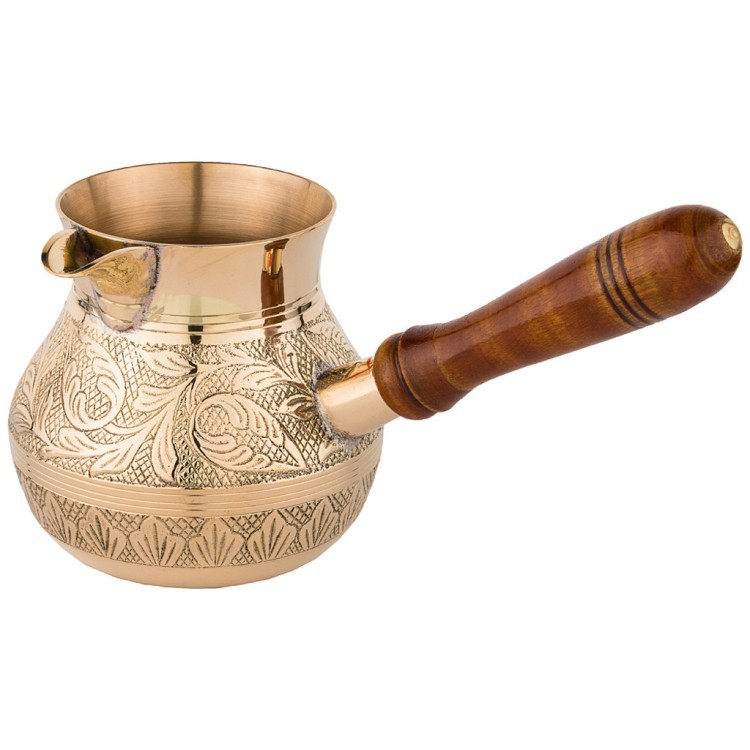 Турка резная "graving" 450мл. латунь Lefard (733-117)