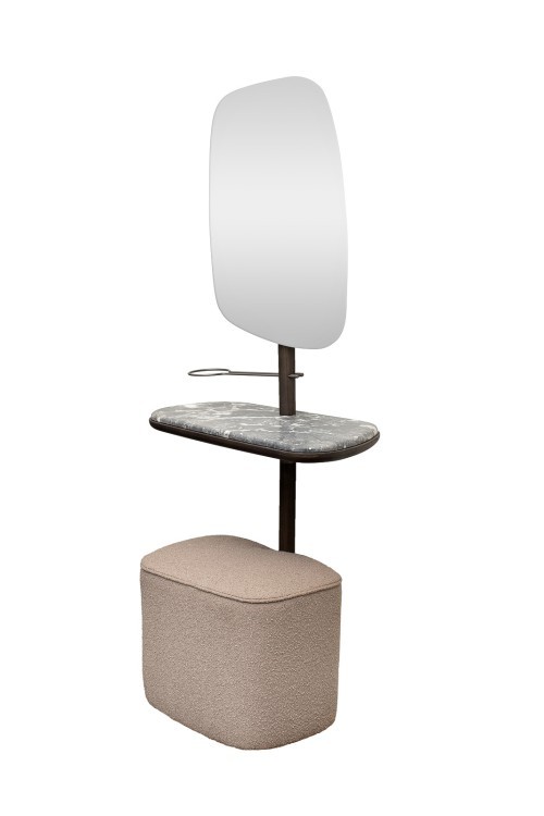 Зеркало с полкой и пуфом 67*35*154см (TT-00015293)