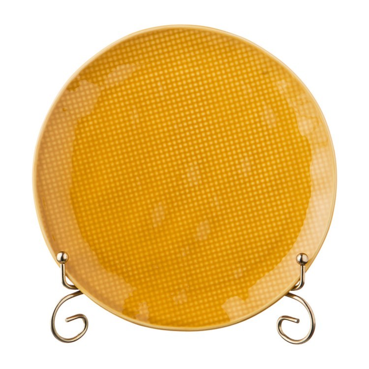 Тарелка закусочная "concept" 20,5 см желтый мал.уп. 4 шт Bronco (409-120)