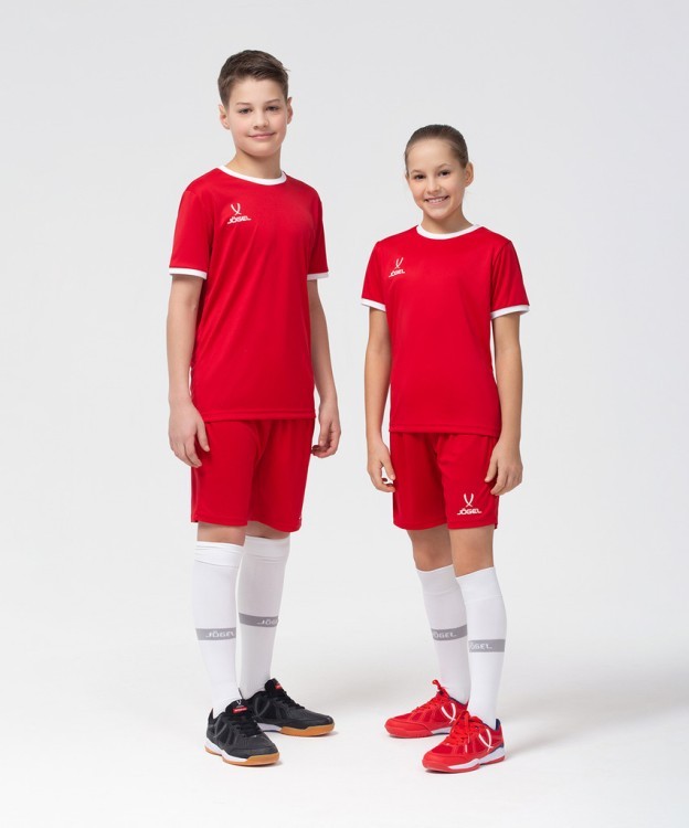 Шорты игровые JOGEL CAMP Classic Shorts, красный/белый, детский (702492)