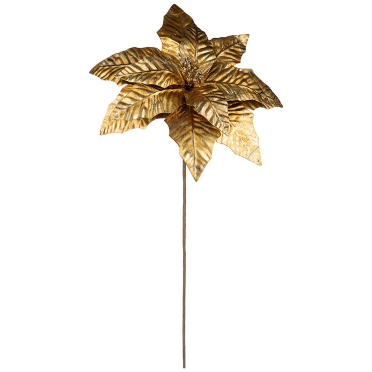 Цветок искусственный "пуансетия" высота=70 см без упаковки Lefard (237-106)