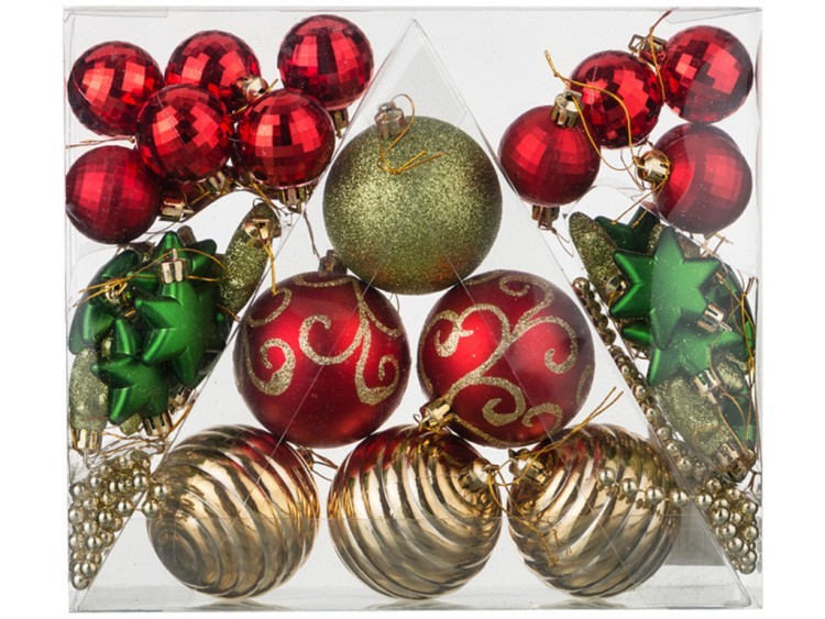 Декоративное изделие:набор шаров "сказочное рождество" 42 шт. Lefard (858-033)