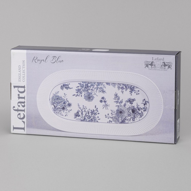Блюдо овальное lefard "royal blue" 35,5*19*2,5 см Lefard (425-090)
