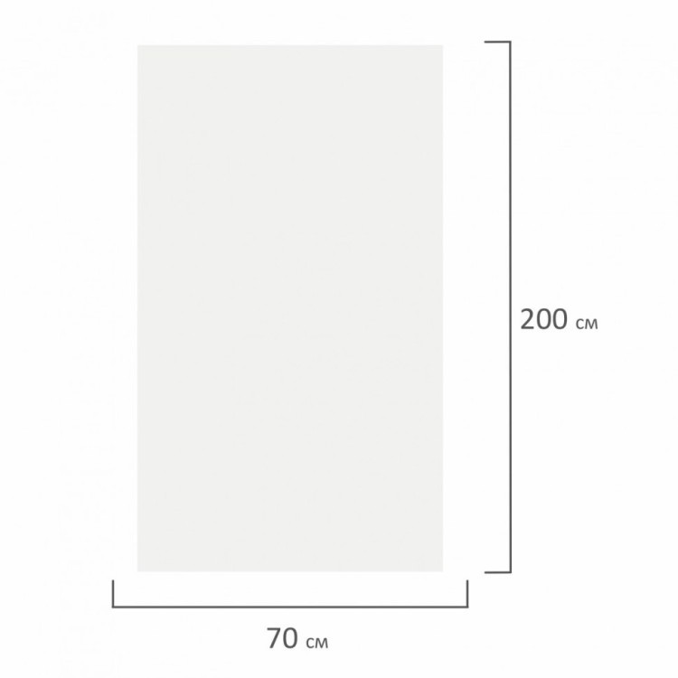 Простыня белая рулонная с перфорацией 100 шт 70х200 см 15 г/м2 LAIMA ADVANCED 631138 (1) (95290)