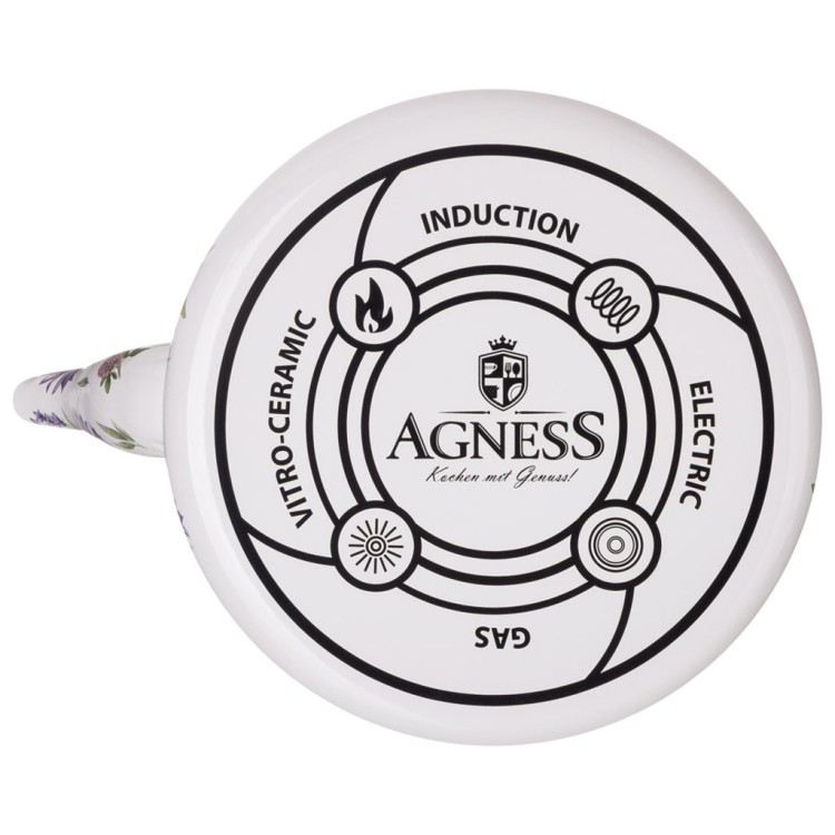 Чайник agness эмалированный серия "flower story", 2,6 л Agness (943-093)