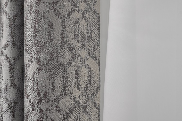 Портьера HOUSTON110 серая 275*260см (TT-00016737)