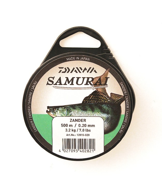 Леска Daiwa Samurai Zander 500м 0,20мм (3,2кг) светло-зеленая (58939)