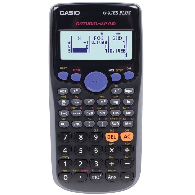 Калькулятор инженерный Casio FX-82ESPLUSBKSBEHD 252 функции сертифицирован для ЕГЭ 250394 (1) (64931)