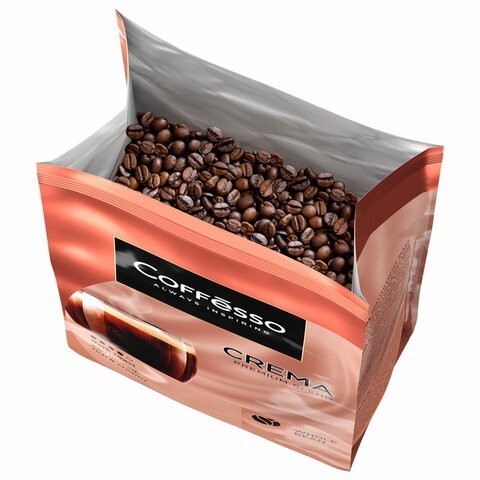 Кофе в зернах COFFESSO Crema, 1 кг, 102486/623412 (1) (96669)