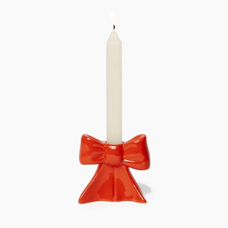 Подсвечник bow, 8 см, красный (78588)
