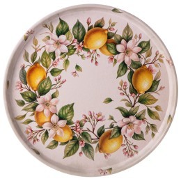 Поднос сервировочный agness "лимоны" 33*2,1 см (898-272) 