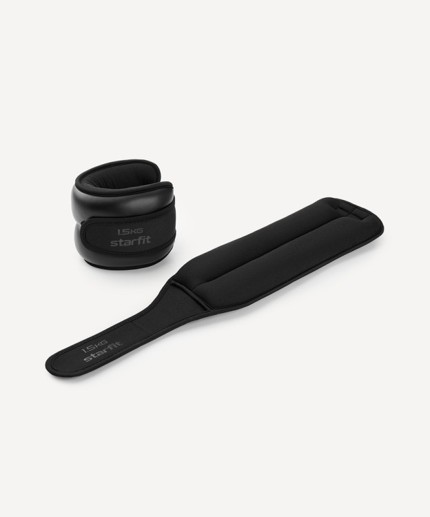Утяжелители Starfit WT-701, 1,5 кг, черный (2119093) Утяжелители Starfit WT-701, 1,5 кг, черный (2119093)