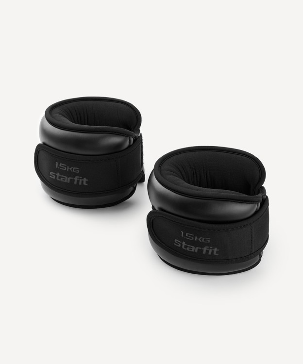 Утяжелители Starfit WT-701, 1,5 кг, черный (2119093) Утяжелители Starfit WT-701, 1,5 кг, черный (2119093)