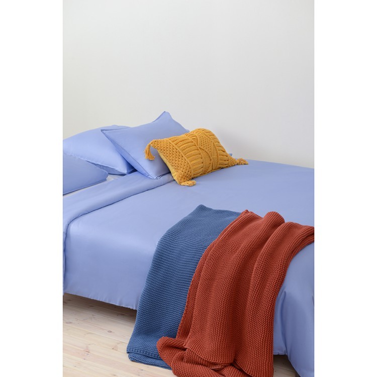 Комплект постельного белья сиреневого цвета из коллекции essential, 150х200 см (73686)