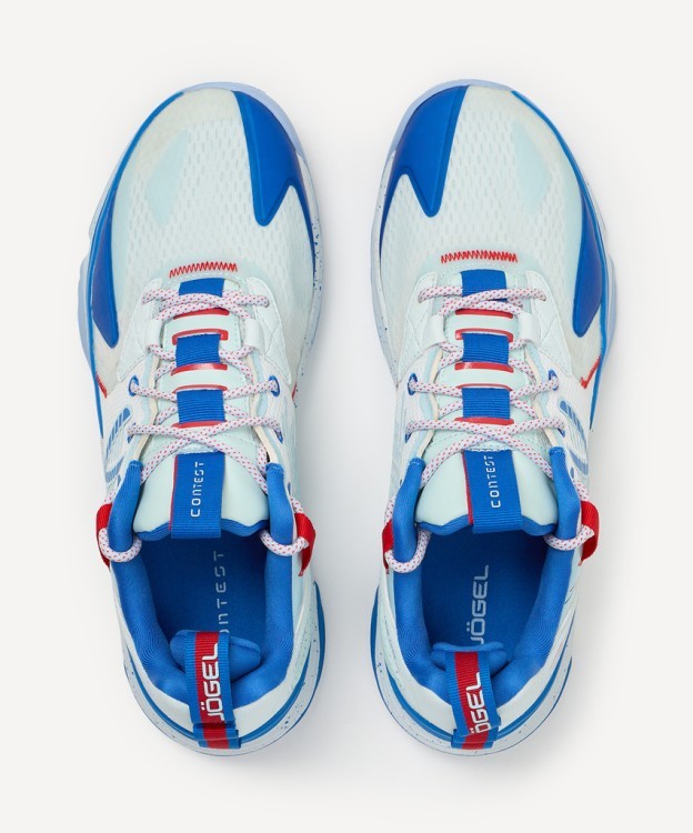 Кроссовки баскетбольные JOGEL Contest, голубой/красный (2131665)