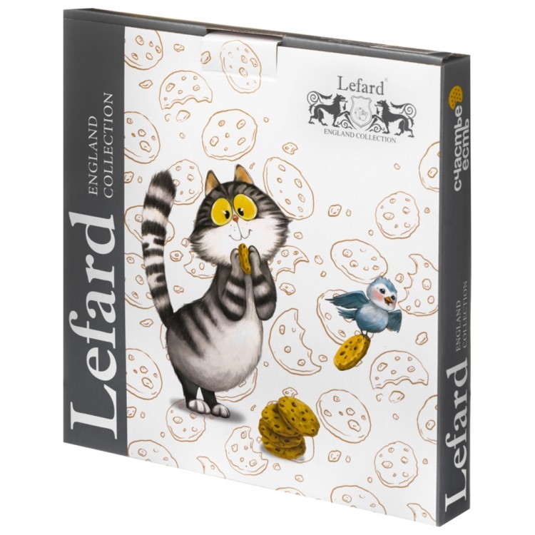 Тарелка закусочная lefard "счастье есть" 20,5 см Lefard (85-2093)