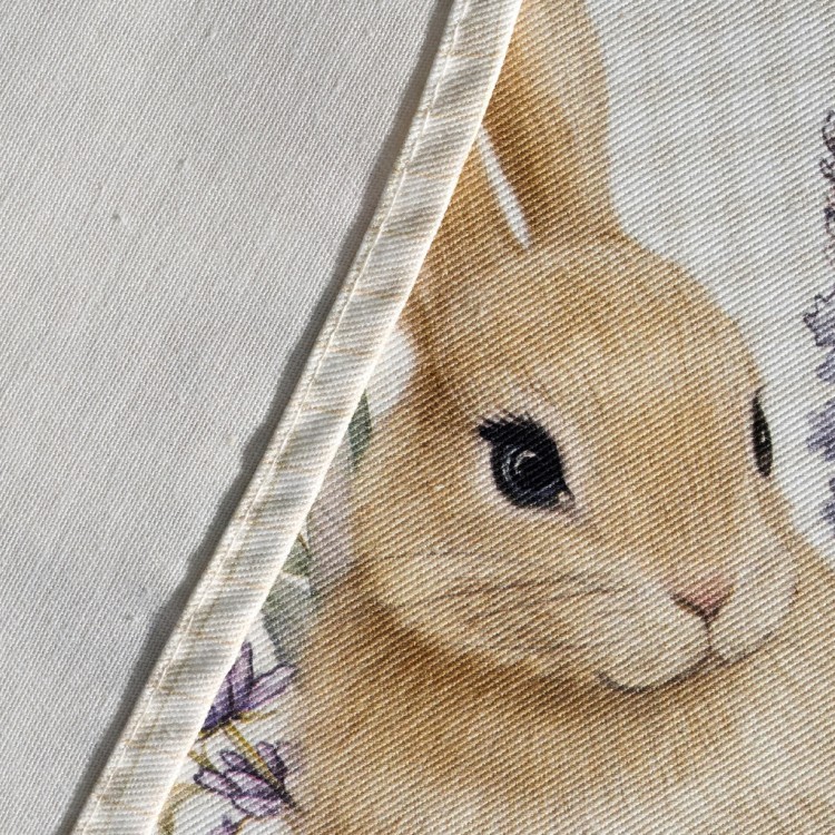 Скатерть круглая "лавандовая весна" 185см, 100% хлопок, твил, пропитка Lefard (850-768-28)