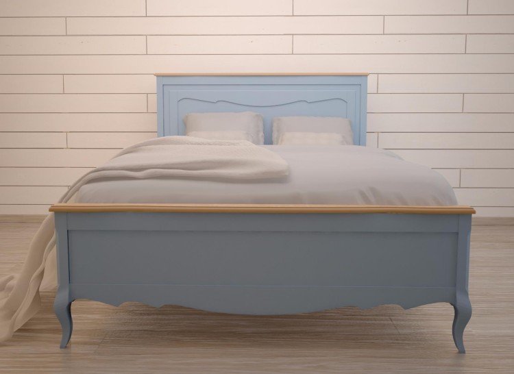 Дизайнерская кровать Leontina Blue 180*200 арт ST9341/18B ST9341/18B-ET
