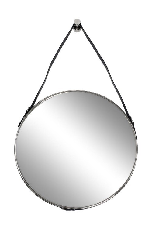 Зеркало на подвесе рама металл. цвет хром d61см (TT-00003793)