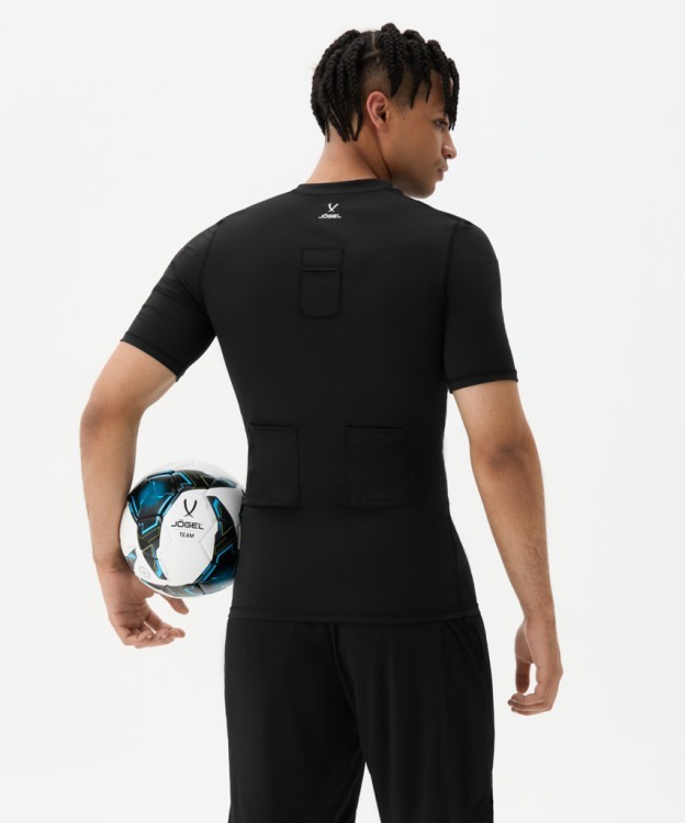Футболка компрессионная судейская JÖGEL PerFormDRY Referee Baselayer Tee SS, черный (2113859)